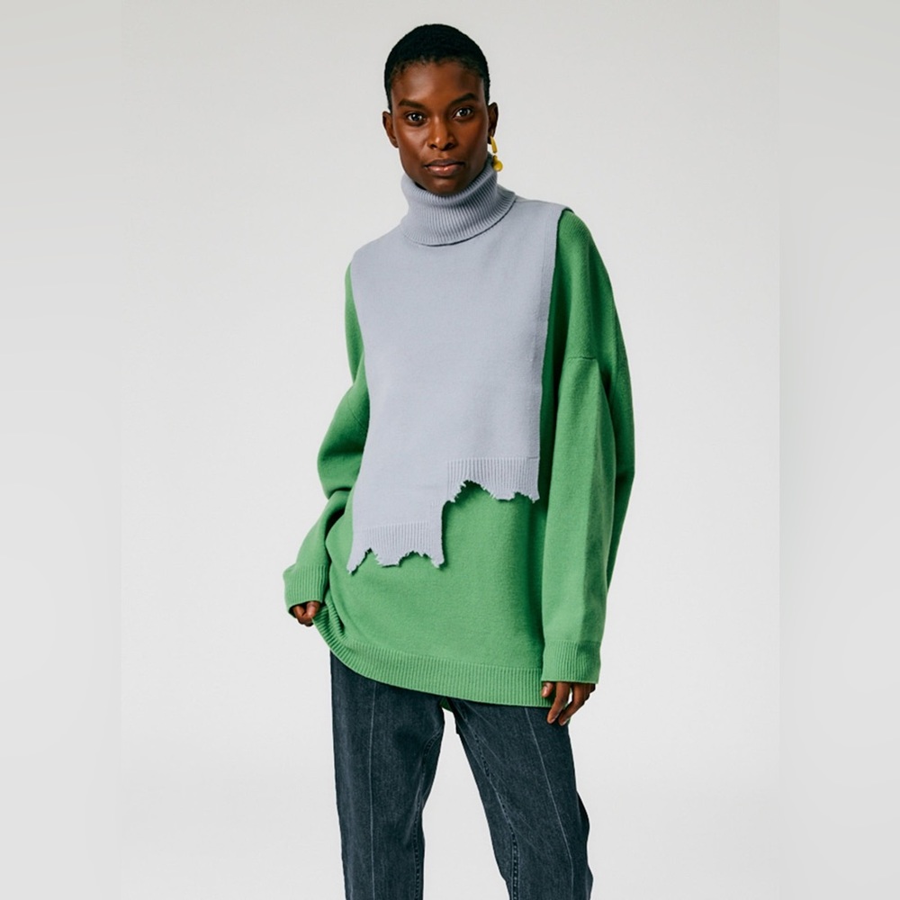 Tibi Airy Extrafine Wool Turtleneck Dicky